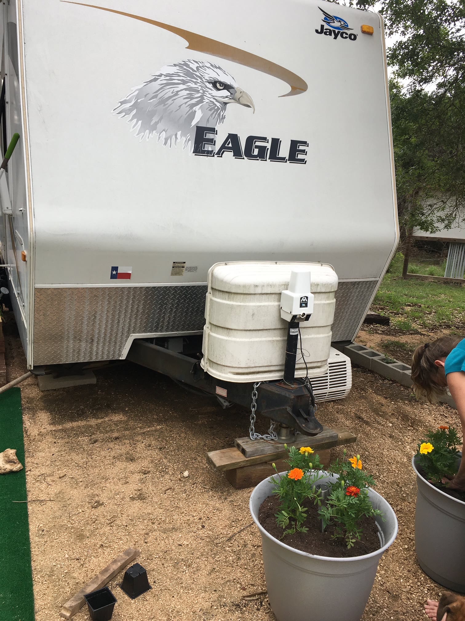 Exterior front view of the trailer
